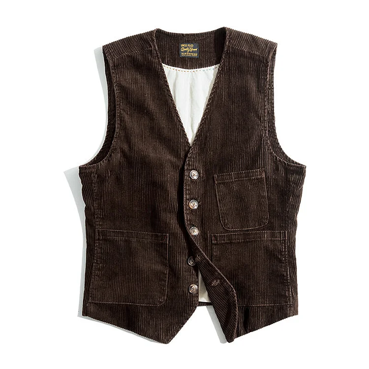 Vintage Corduroy Vests For Men