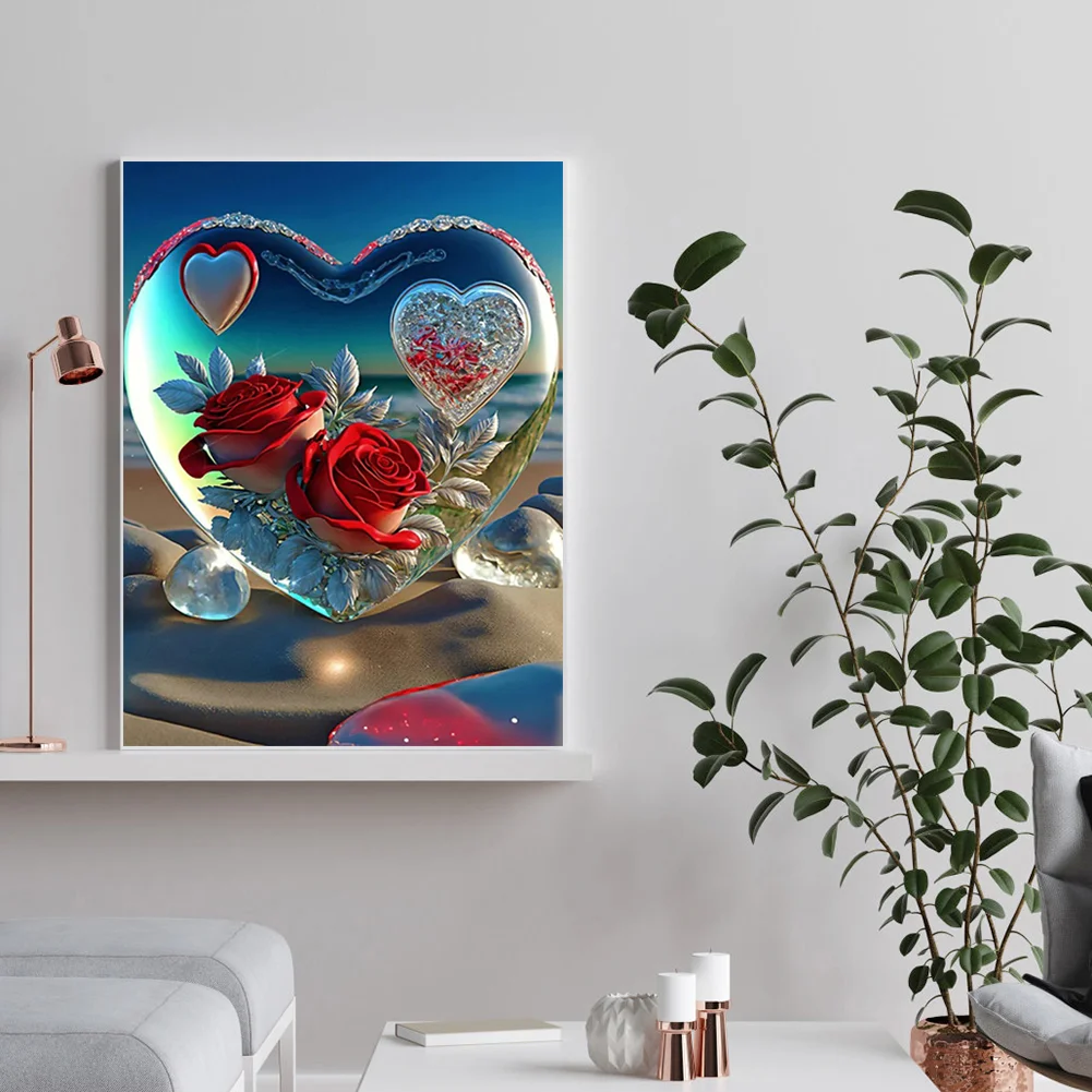 Diamond Painting - Full Round Drill - Beach Love(30*40cm)