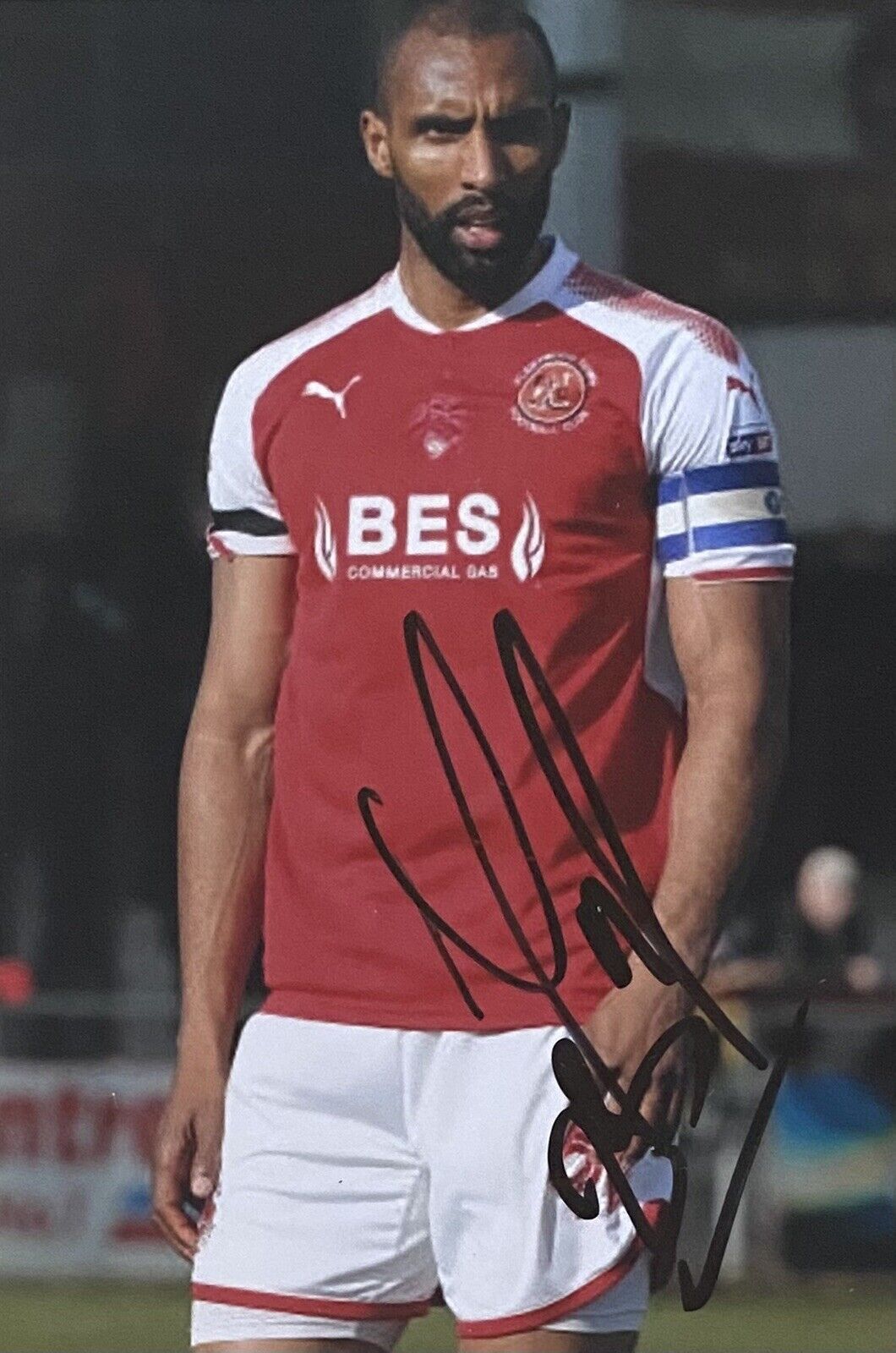 Nathan Pond Genuine Hand Signed Fleetwood Town 6X4 Photo Poster painting