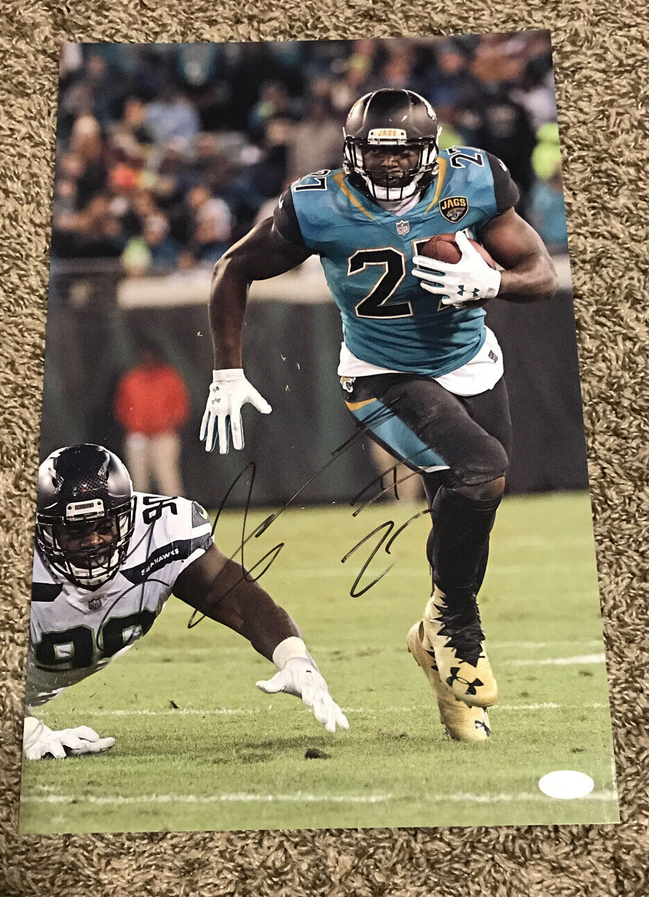 Leonard Fournette Autographed Signed 11x17Photo Poster painting - JSA COA JACKSONVILLE JAGUARS