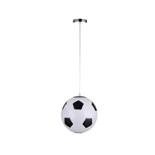 Modern Football Basketball Globe Glass Ball Pendant Lights Led Sport Hanging Lamps Children's Room Bedroom Indoor Lighting Decor