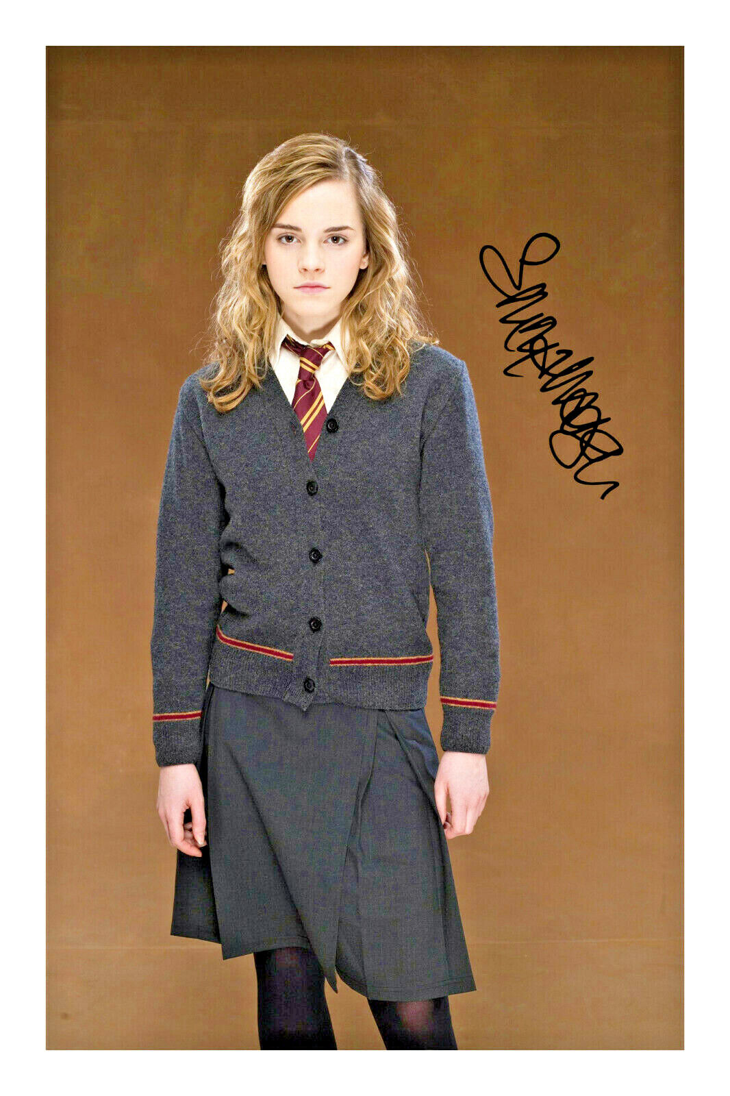 Emma Watson Hermione Granger Signed A4 Photo Poster painting Print Harry Potter Autograph