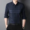 Men's Cotton Striped No Iron Wrinkle Resistant Shirt