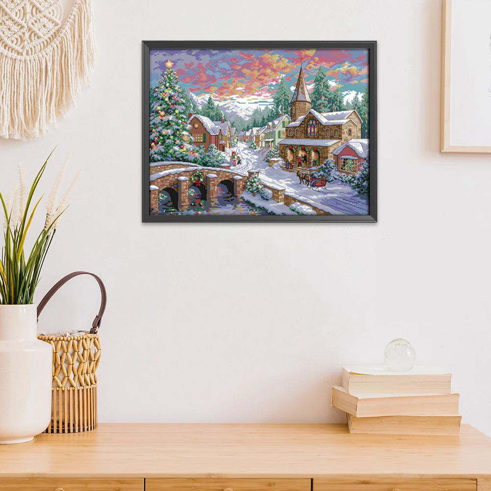 14ct Stamped Cross Stitch - Snow Scenery(54*43cm)