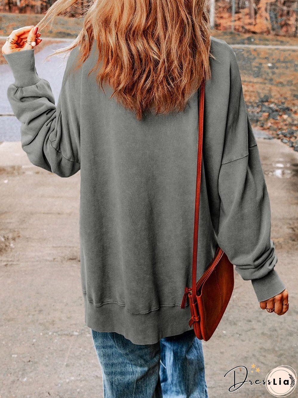 Autumnal Text Graphic Sweatshirt