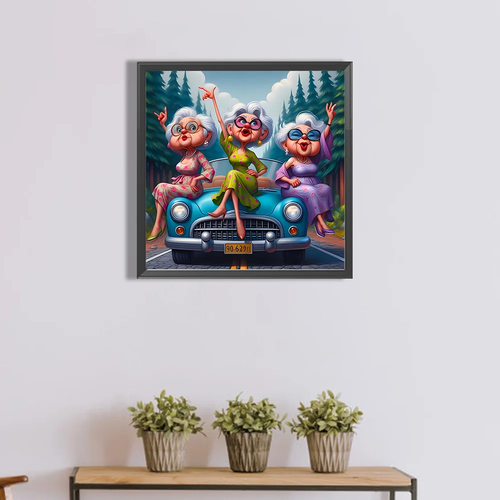 Diamond Painting - Full Round Drill - Grandma(Canvas|40*40cm)