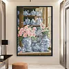 Porcelain Camellia-11CT Stamped Cross Stitch 50*70cm/19.69*27.56in(Big Size)
