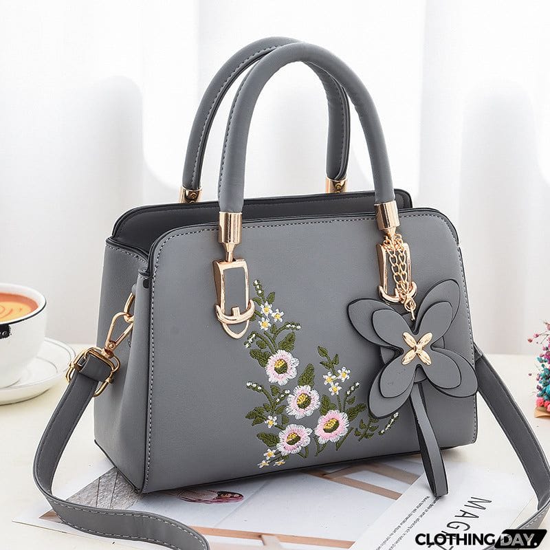 Delicate Elegant Floral Embroidery Handbags for Ladies