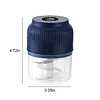 Electric Garlic Chopper 300ML Portable Cordless Mini Food Processor Rechargeable Vegetable Chopper Blender for Nuts Chili Onion Minced Meat and Spices
