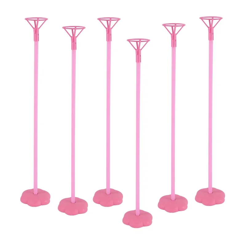 6pcs Balloon Stand Base Balloon Holder Column Support for Adult Kids Birthday Party Wedding Table Decoration Baby Shower Favors