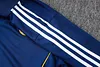 Joyfball 2025/2026 Real Madrid Long Zipped Jacket Retro Version Royal Blue Soccer Jersey 1:1 Thai Quality 