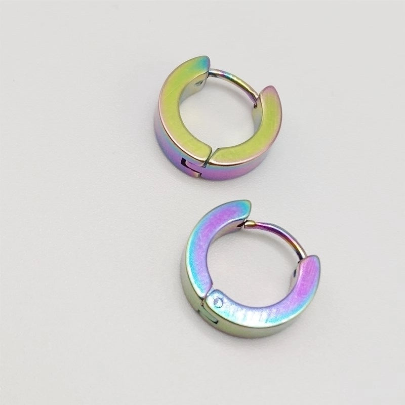 Factory Direct Japanese And Korean Fashion Men’s Popular Flat Round Ear Clip Earrings Women’s Tassel Small Ear Ear Bone Ear Buckle Earrings