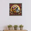 Club de rugby-Peinture diamant ronde abdominale partielle-40*40cm