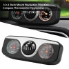 🧭🧭Three-in-one multifunctional car compass ball with thermometer for car interior decoration🌡️🌡️