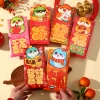 6PCS Creative Cartoon CNY Blessings Red Packet Envelope