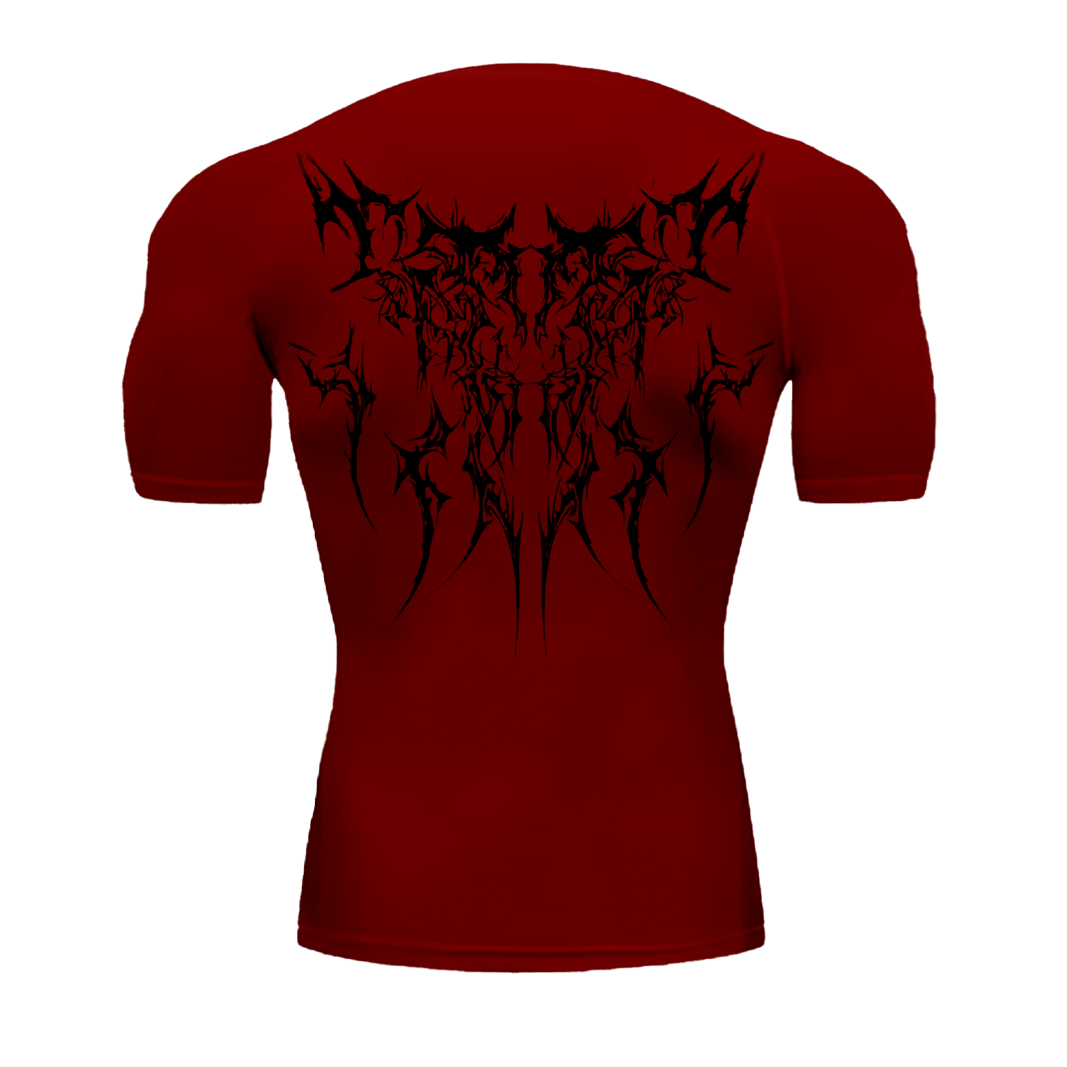 Dark Tribal Design Compression T-shirt