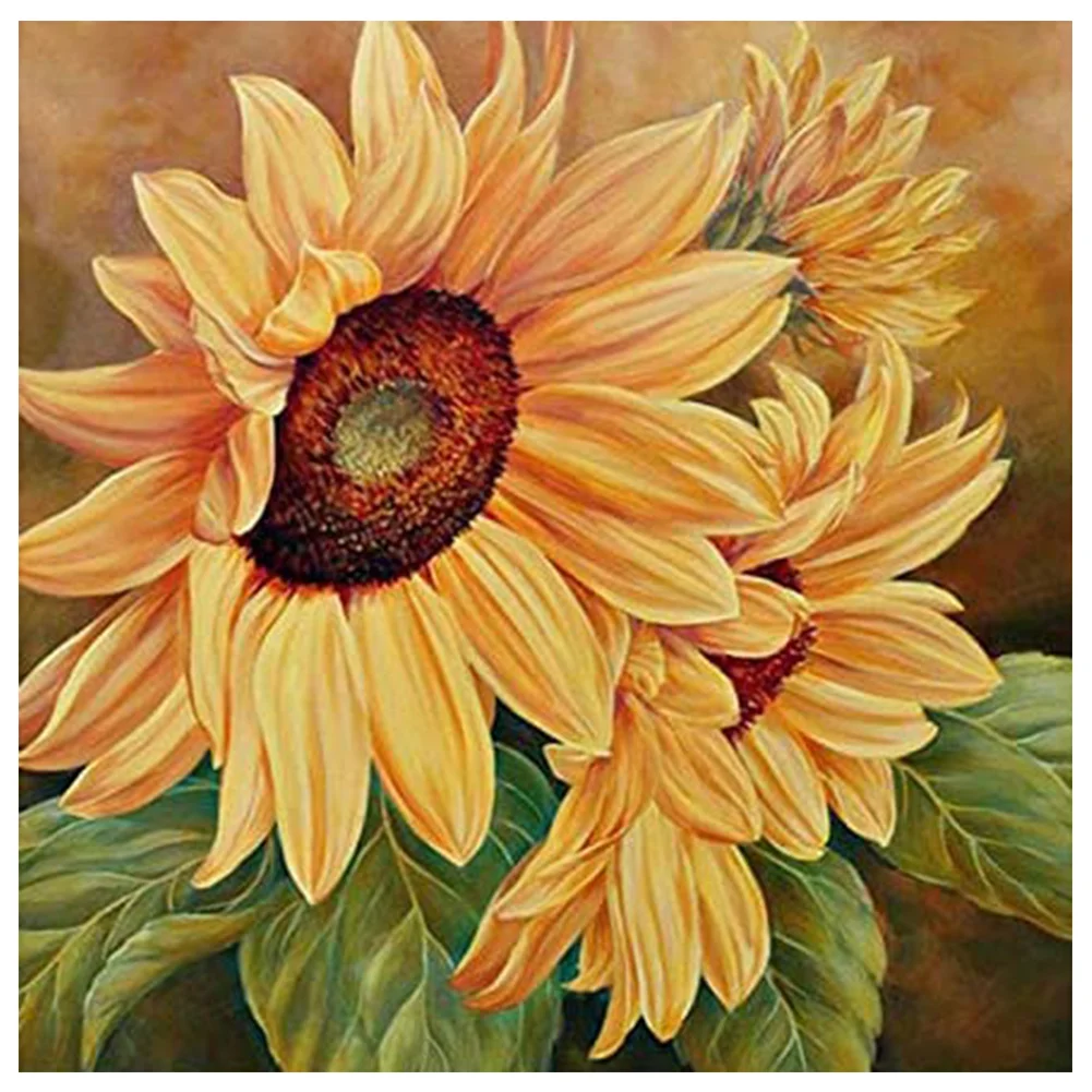 Diamond Painting - Full Round/Square Drill - Sunflower(30*30 - 50*50cm)