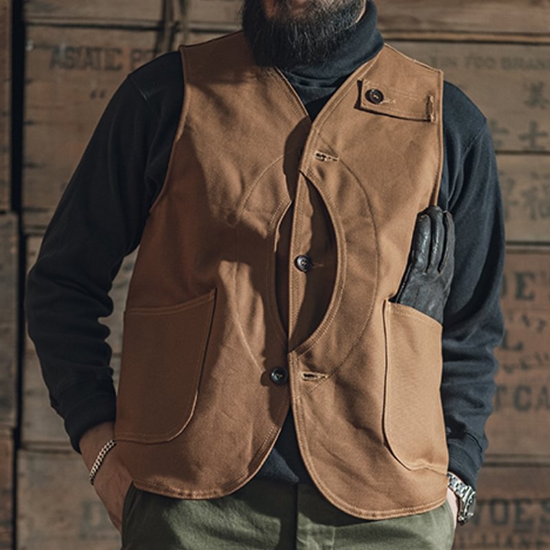 Outdoor Heavyweight Double Yarn Canvas Duck Hunting Multi-pocket Vest