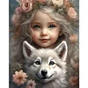 Diamond Painting -DIY Full Square Drill Little Girl(45x55 CM)