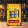 Ice Cold Beer - Metal Tin Signs(8*12Inch/12*16Inch) - Bar