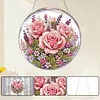 Kit d&rsquo;ornement solaire en diamant rose rose 7,87x7,87 pouces