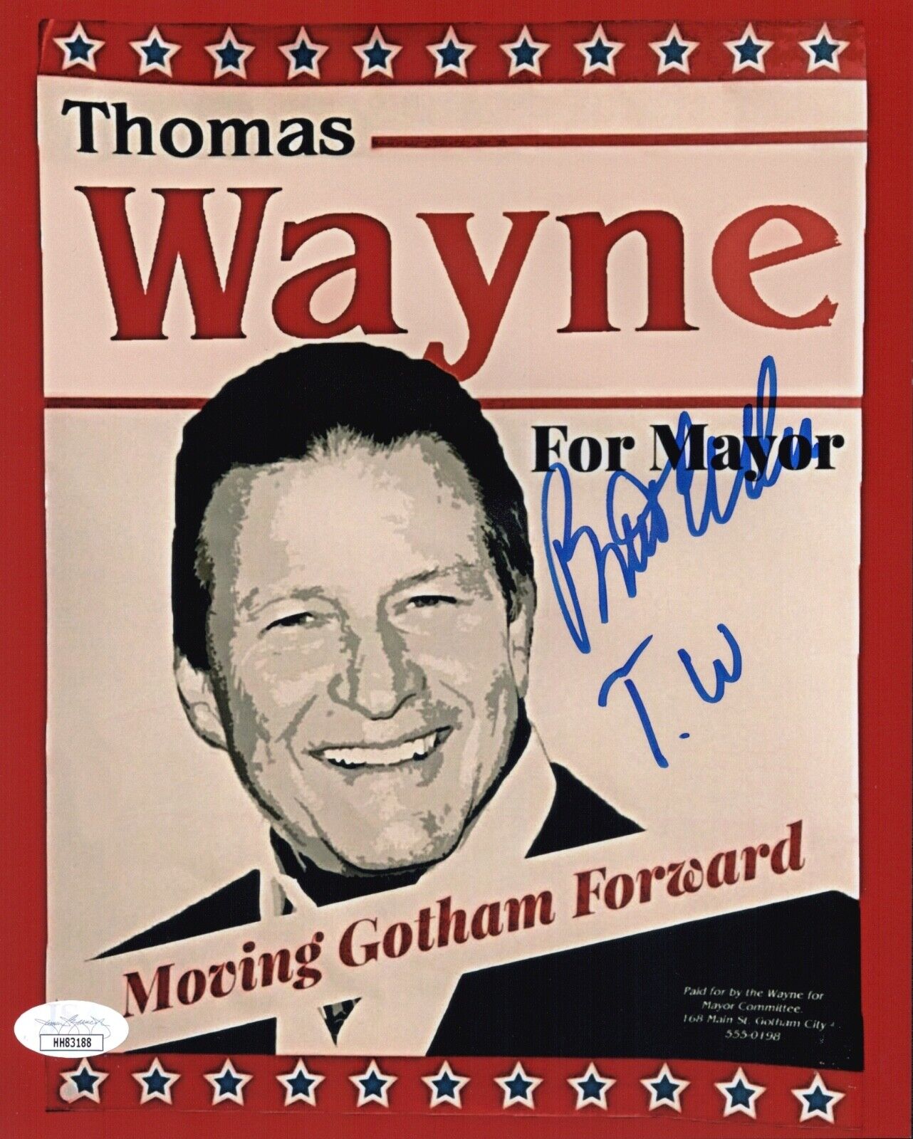 BRETT CULLEN Signed 8x10 Photo Poster painting THOMAS WAYNE JOKER Autograph JSA COA Cert