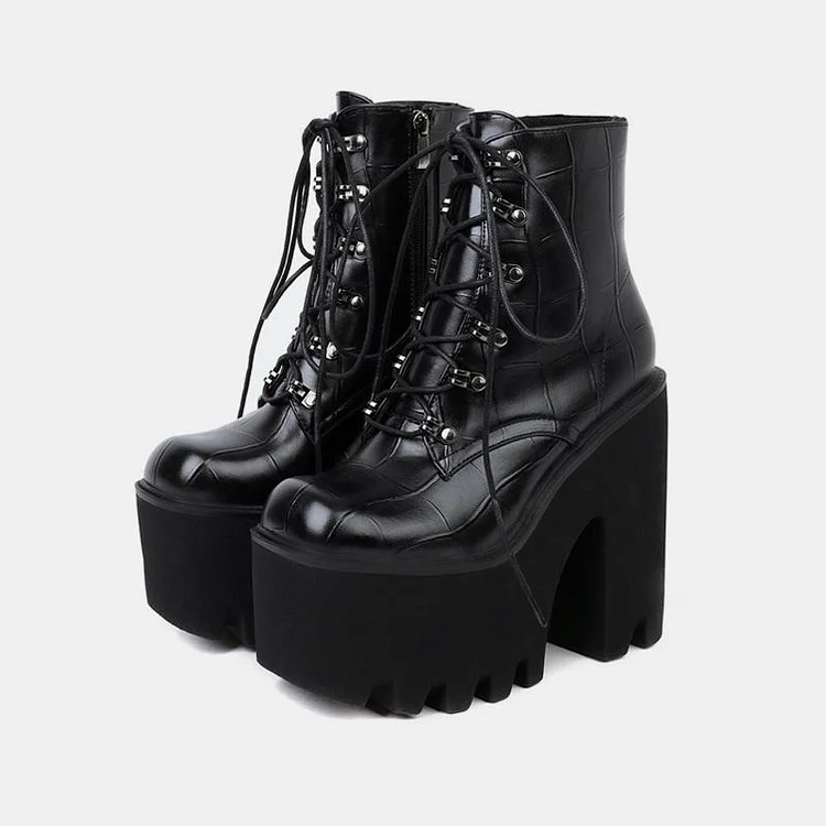 Ankle Lace Up Boots