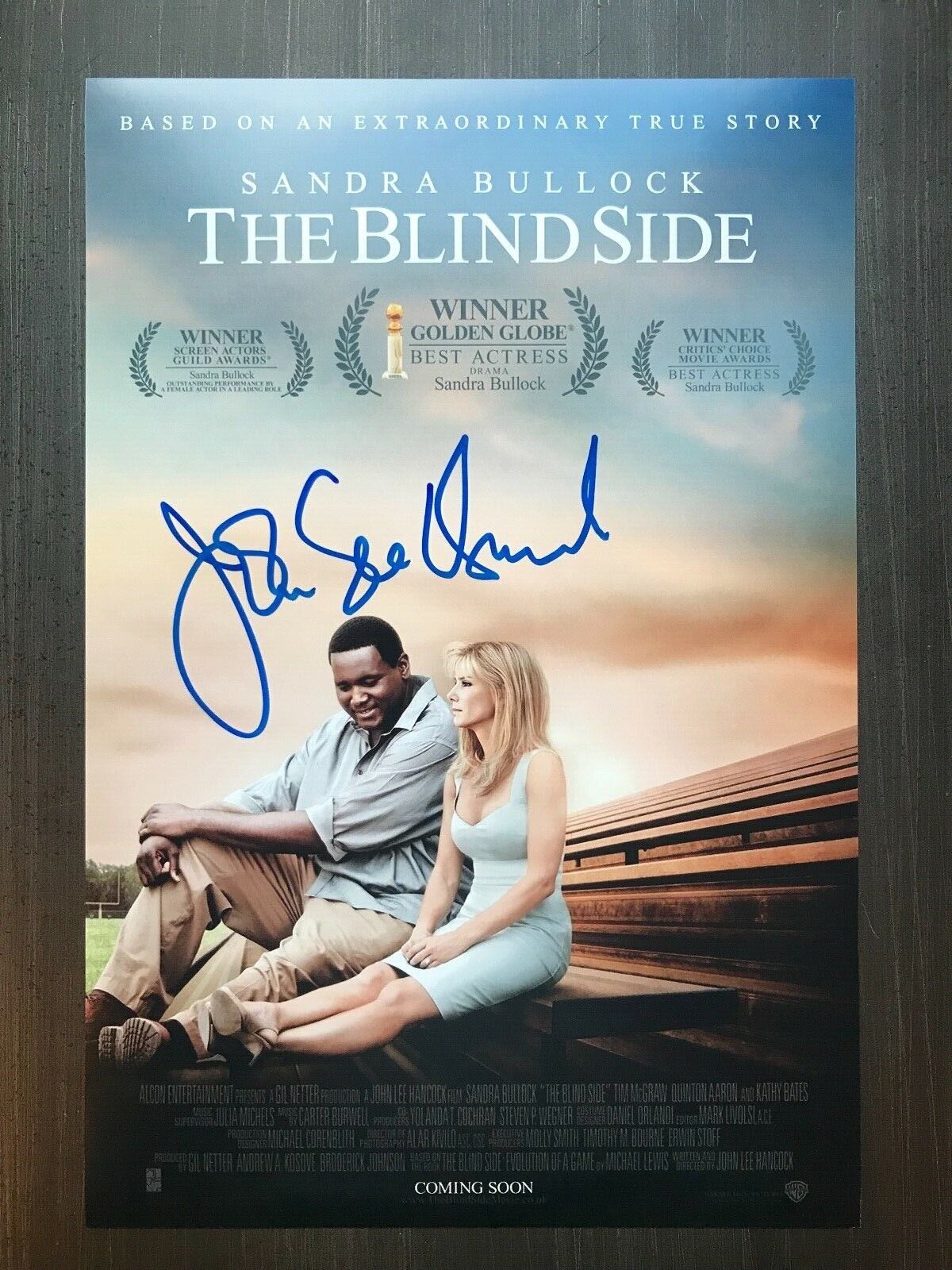 * JOHN LEE HANCOCK * signed 12x18 Photo Poster painting poster * THE BLIND SIDE * PROOF * 1