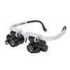Telescopic Magnifier Glasses Loupes LED Light 8X/15X/23X Magnifying Eyewear