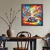 Instrument de musique color&eacute; tambour set-perceuse ronde peinture diamant-40 * 40cm