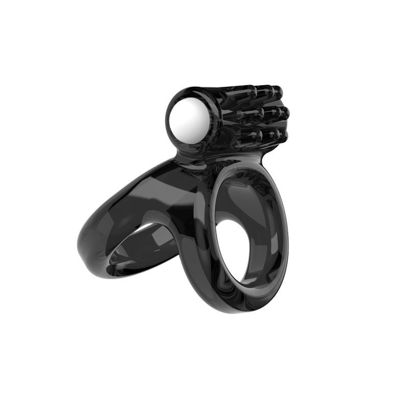 Male Vibrating Penis Enlargement Ring Couple Sex Toy 