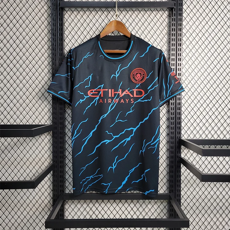 Man City Gedenkausgabe Trikot 2023-2024 - Blau