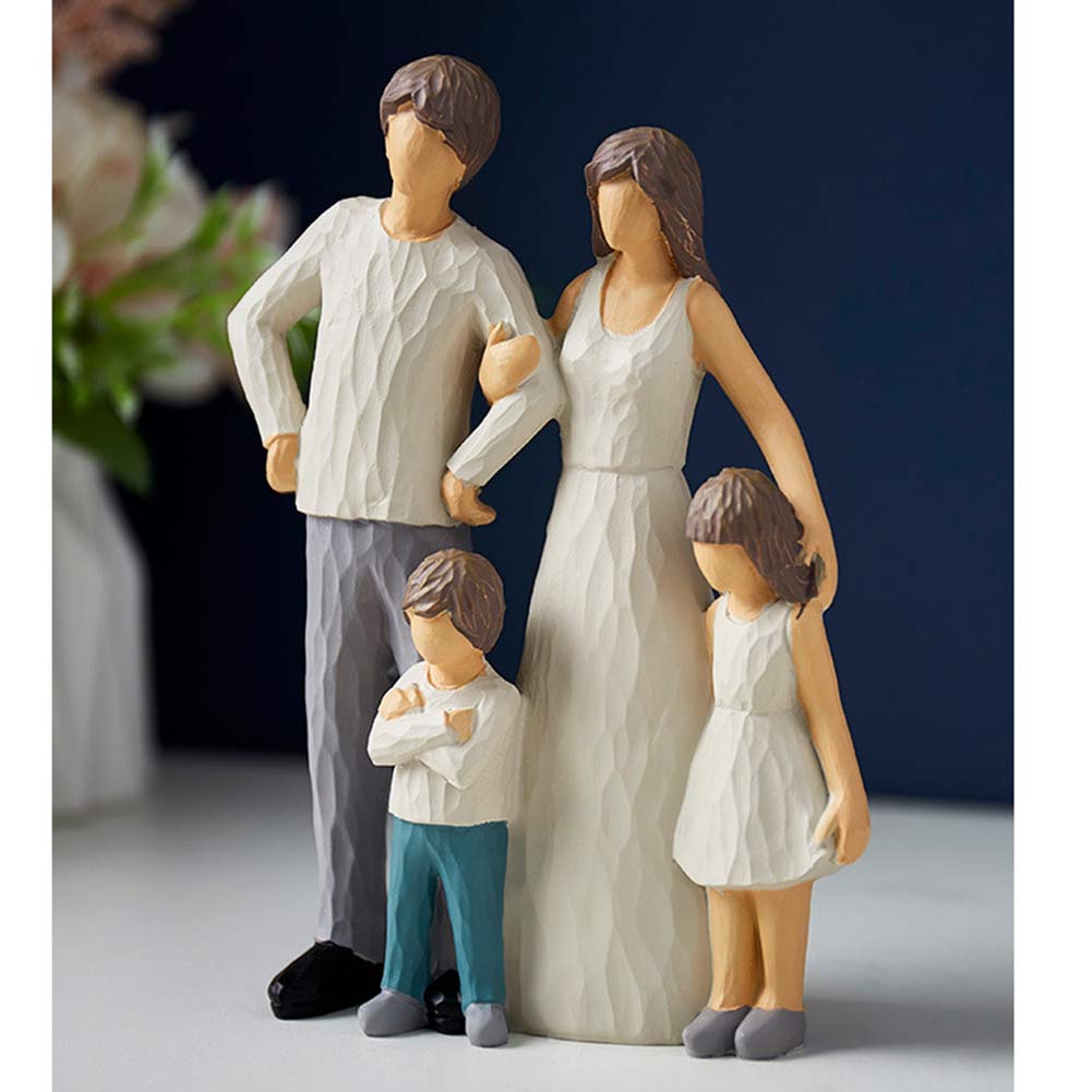 

Nordic Family Members Figurines Art Crafts Statue Sculpture Ornament Decor, 501 Original