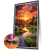 Diamond Painting-DIY Full Round Drill Mountains Fields(70*40 CM)