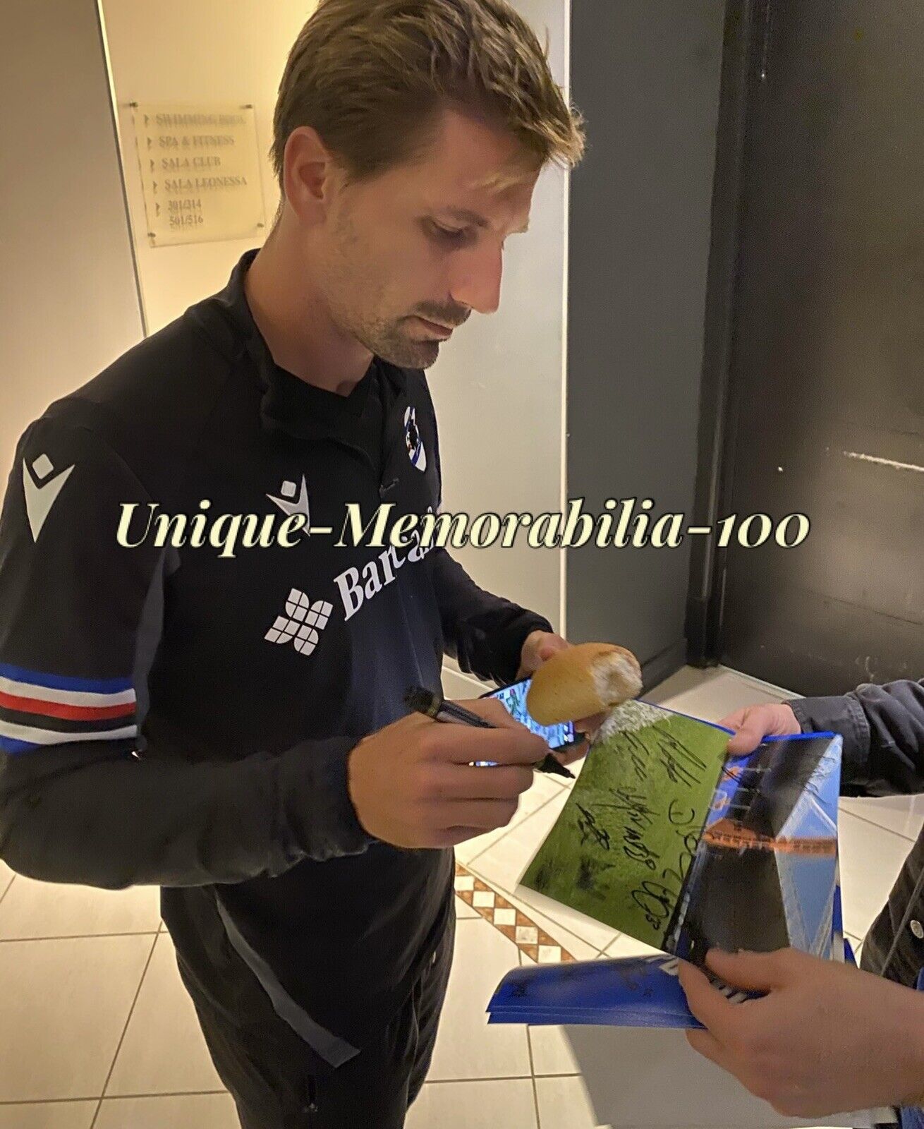 Sampdoria Photo Poster painting Signed By 2021/22 Squad Inc D’Aversa, Silva, Exact Proof