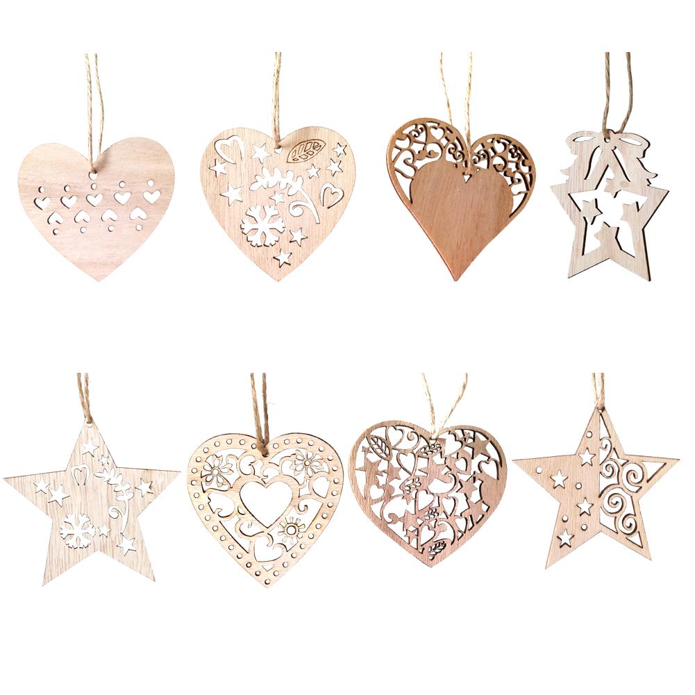 

3pcs DIY Christmas Wooden Hanging Ornaments Nordic Style Window Decoration, Jm01593, 501 Original