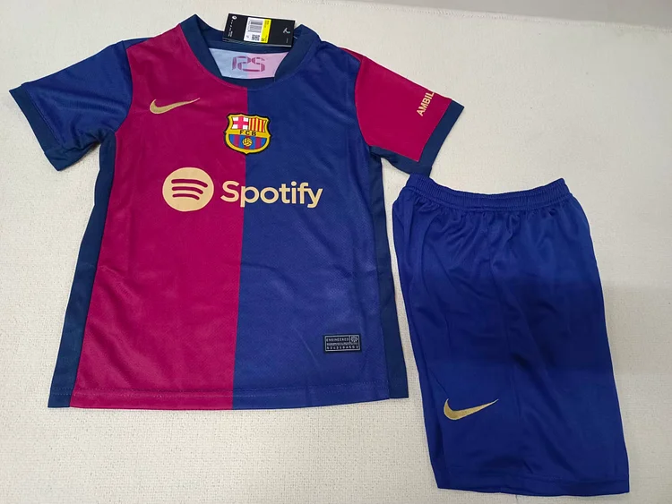 2024/25 Barcelona Home Jersey - Kids Kit