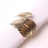 Golden Silver Leaf Catering Napkin Ring