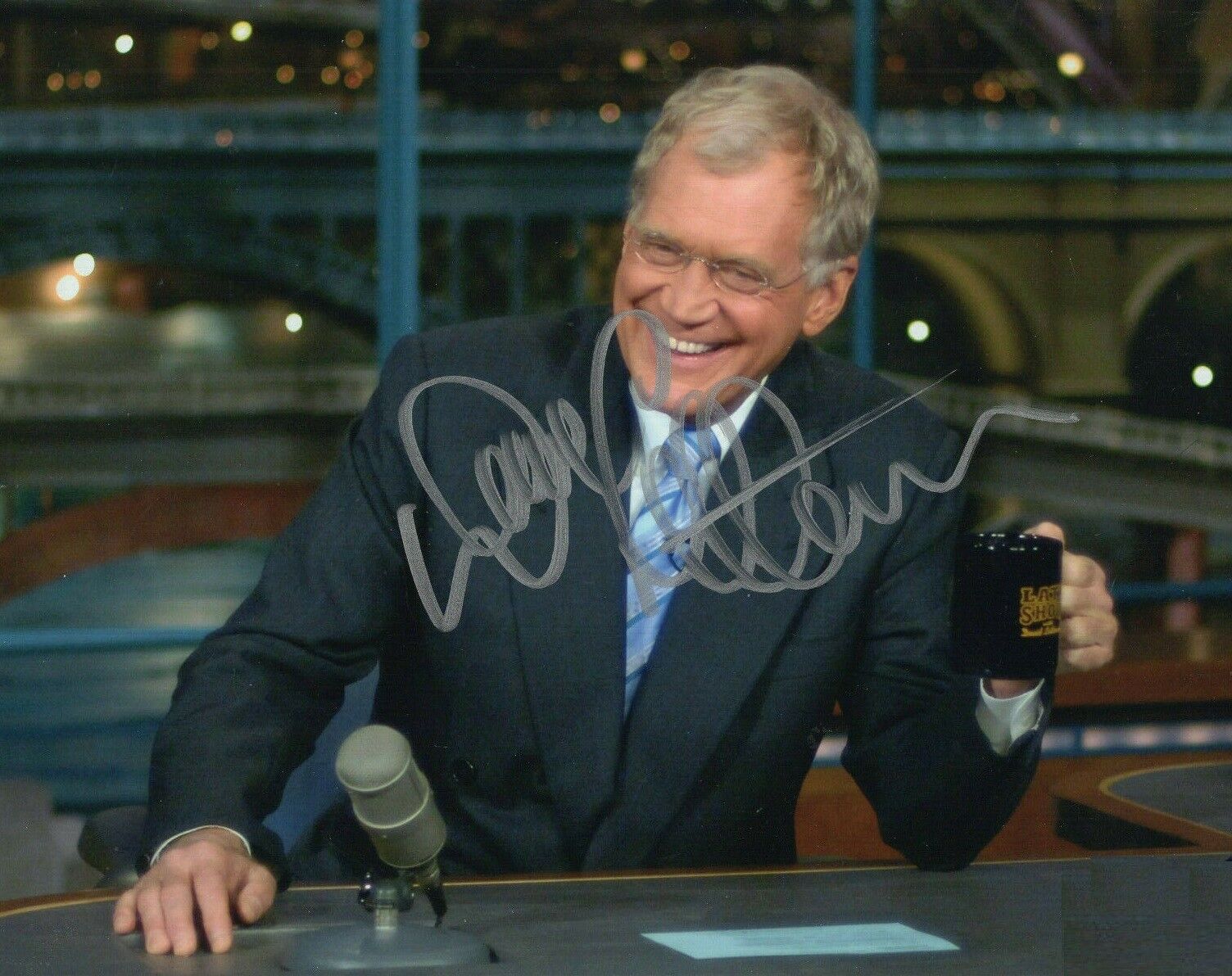 David Letterman Autographed Signed 8x10 Photo Poster painting ( Late Show ) REPRINT