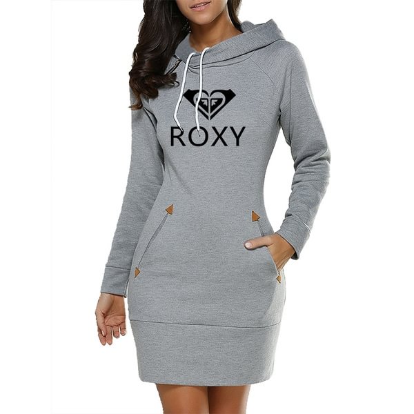Slim Type Dress Popular Hoodie Hooded High Collar Women Long Sleeve Sweater Polyester - Life is Beautiful for You - SheChoic