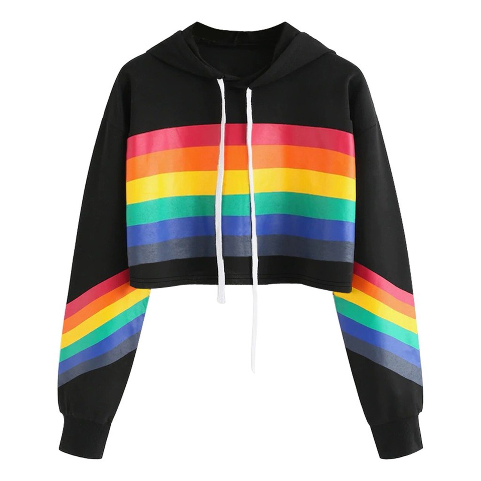 Women Rainbow Print Sweatshirt