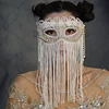 Lace Retro Elegant Tassel Face Covering Masquerade Halloween Party Decoration