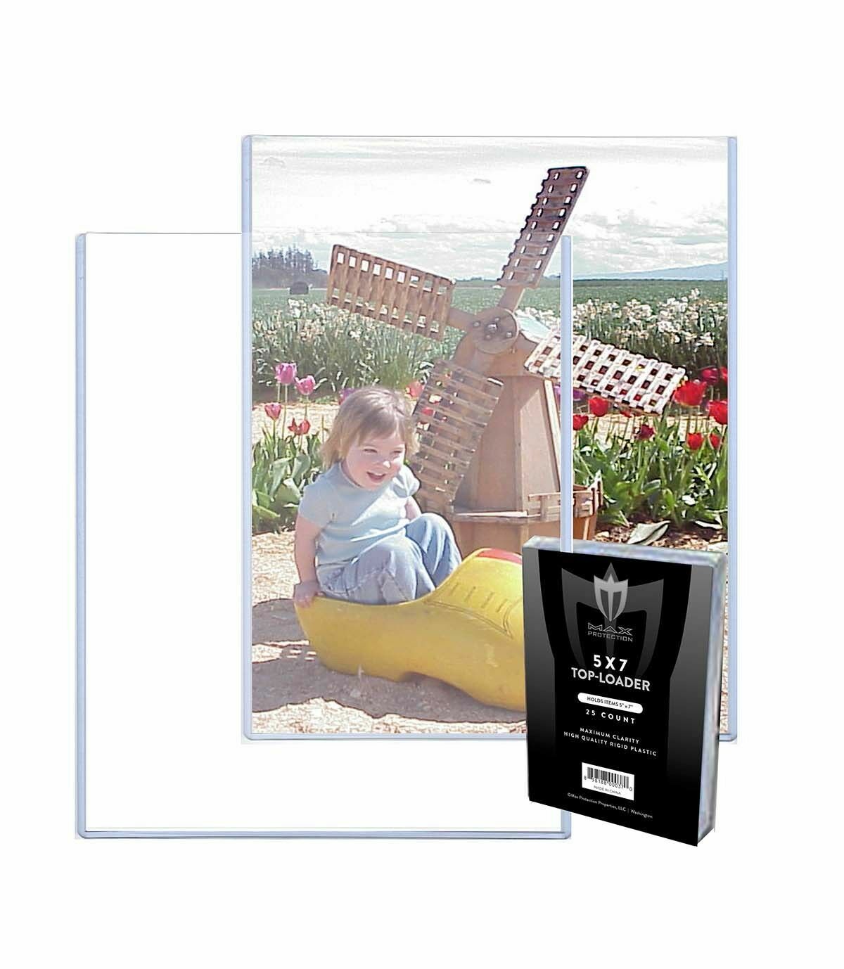 (25) 5x7 inch card Photo Poster painting postcard topload Max Protection plastic display holders