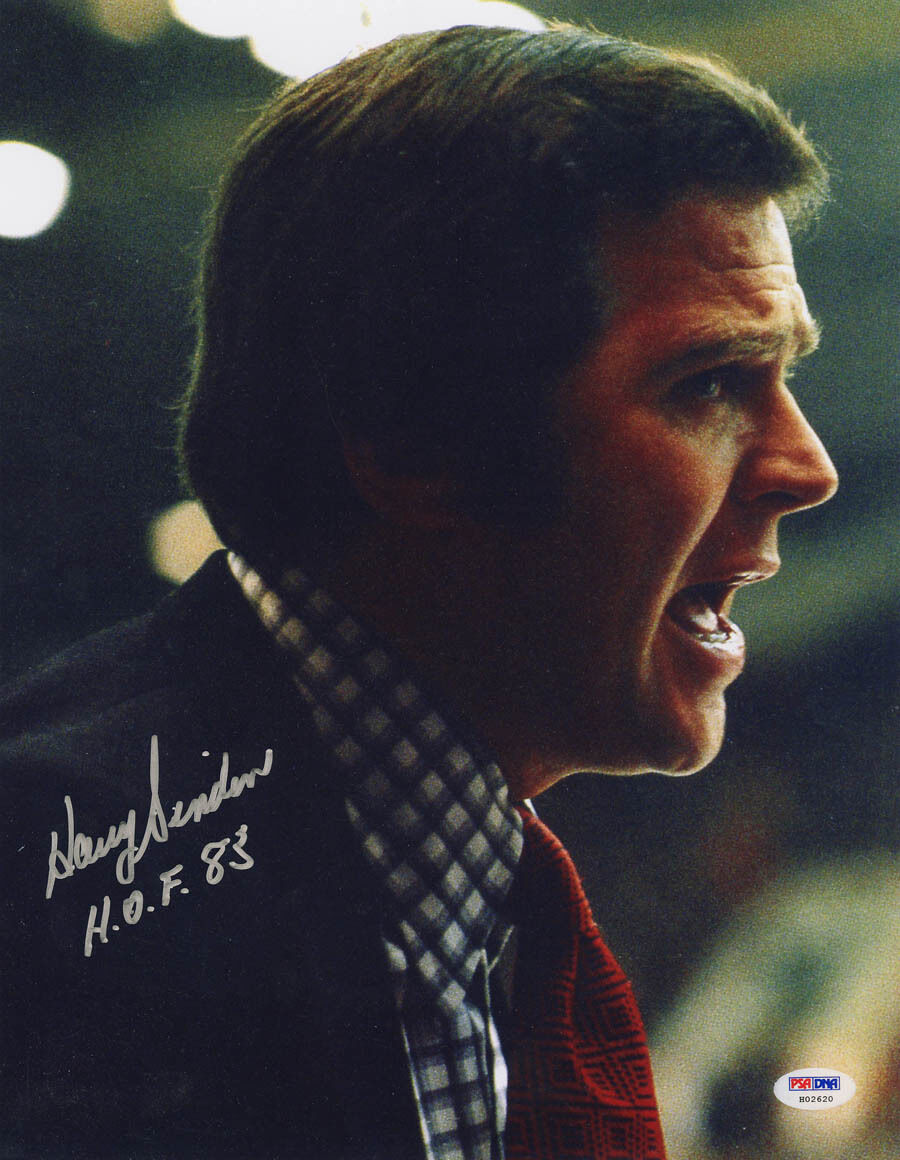 Harry Sinden SIGNED 11x14 Photo Poster painting + HOF 83 Boston Bruins PSA/DNA AUTOGRAPHED