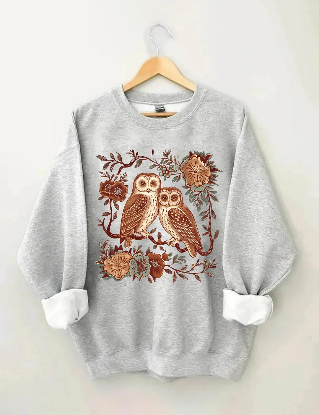 Floral & Owl Sweatshirt