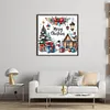 Christmas Cottage-14CT Stamped/Counted Cross Stitch 40*40cm/15.75*15.75in tapestrymarket