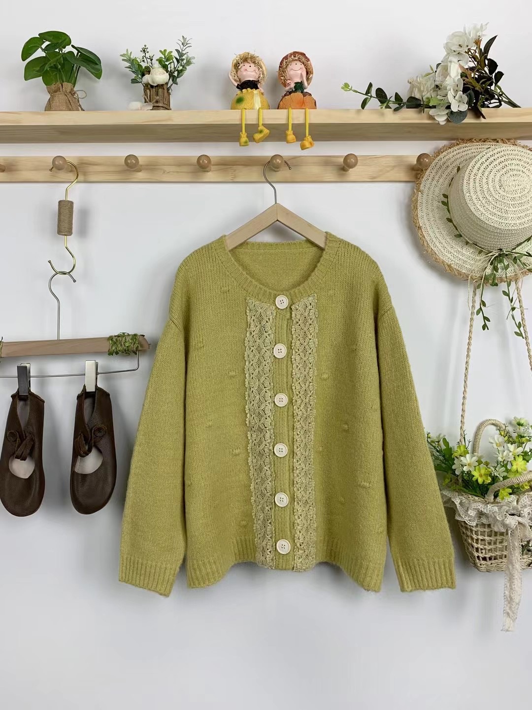 Chicfifth Sweater Women Winter Long Sleeve High Quality Autumn Vintage Top Knitted Cardigan