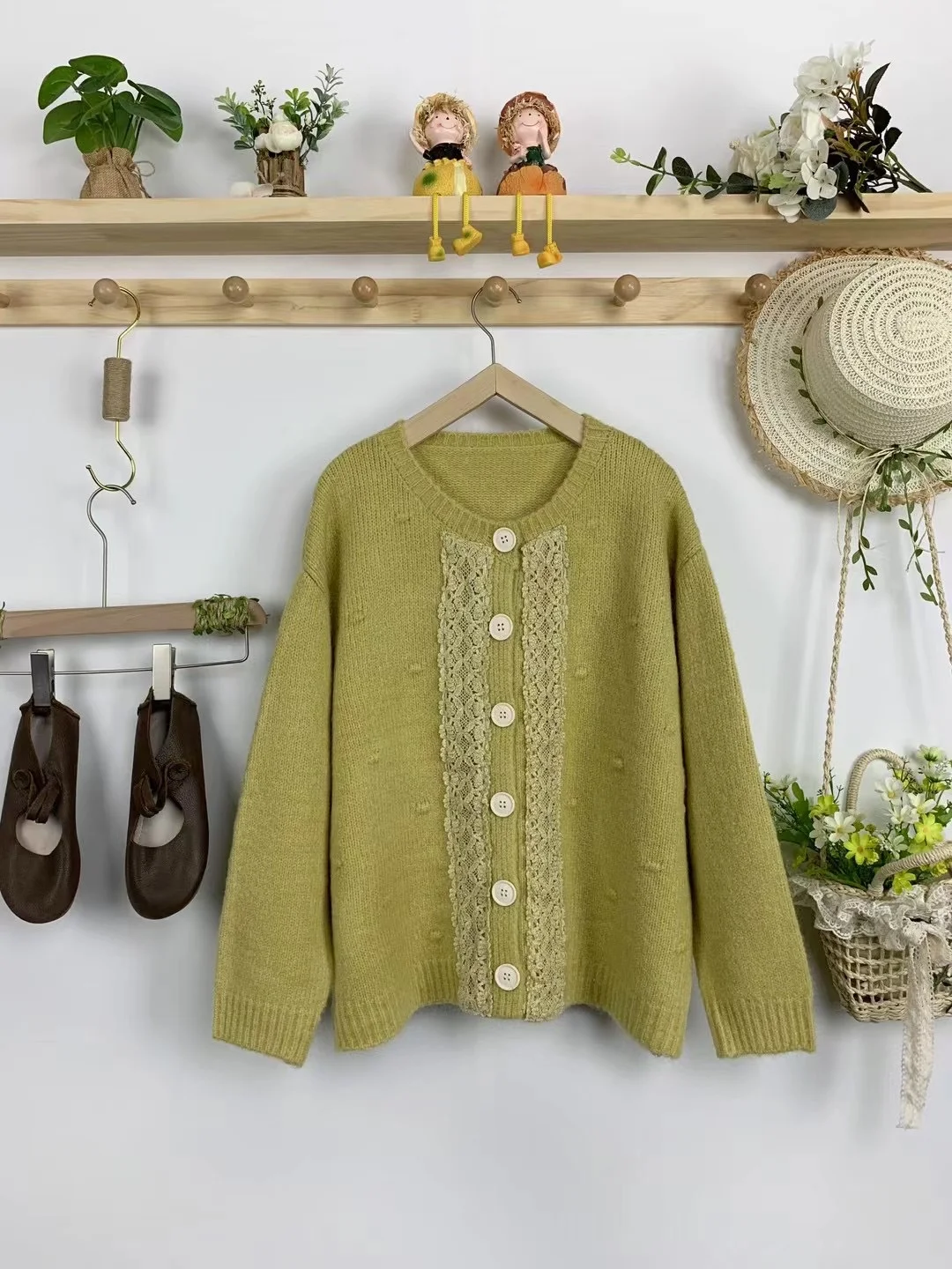 Chicfifth Sweater Women Winter Long Sleeve High Quality Autumn Vintage Top Knitted Cardigan
