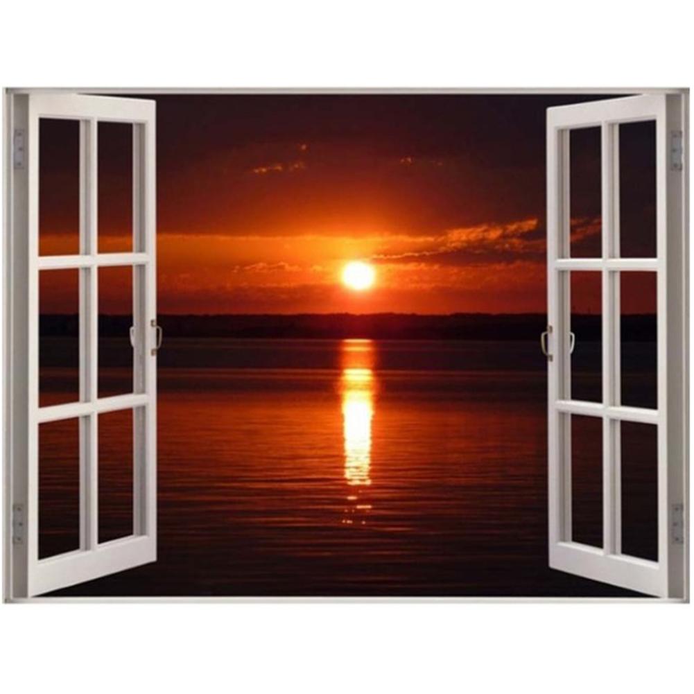 

30x40cm Round Drill Diamond Painting-Rising Sun, 501 Original