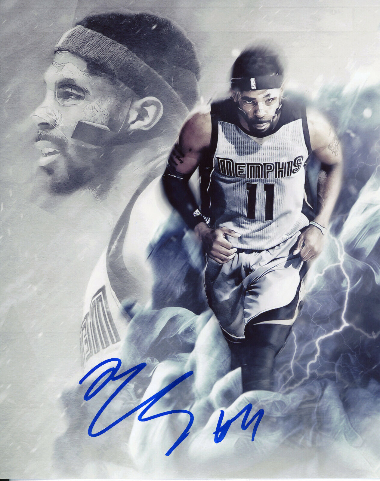 Mike Conley Autographed 8x10 Memphis Grizzlies#S1432